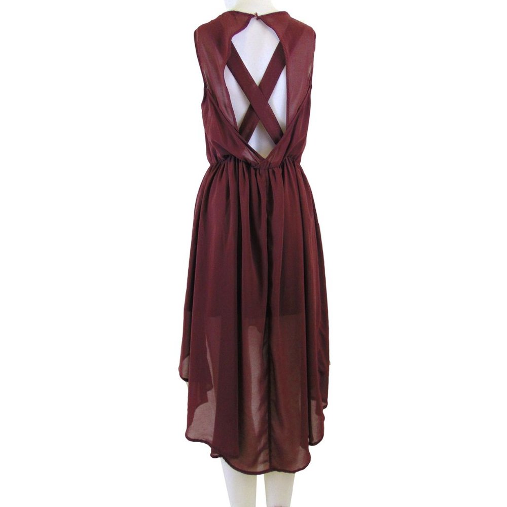 Doe & Rae Hi-Lo Cross Over Back Dress - Size M